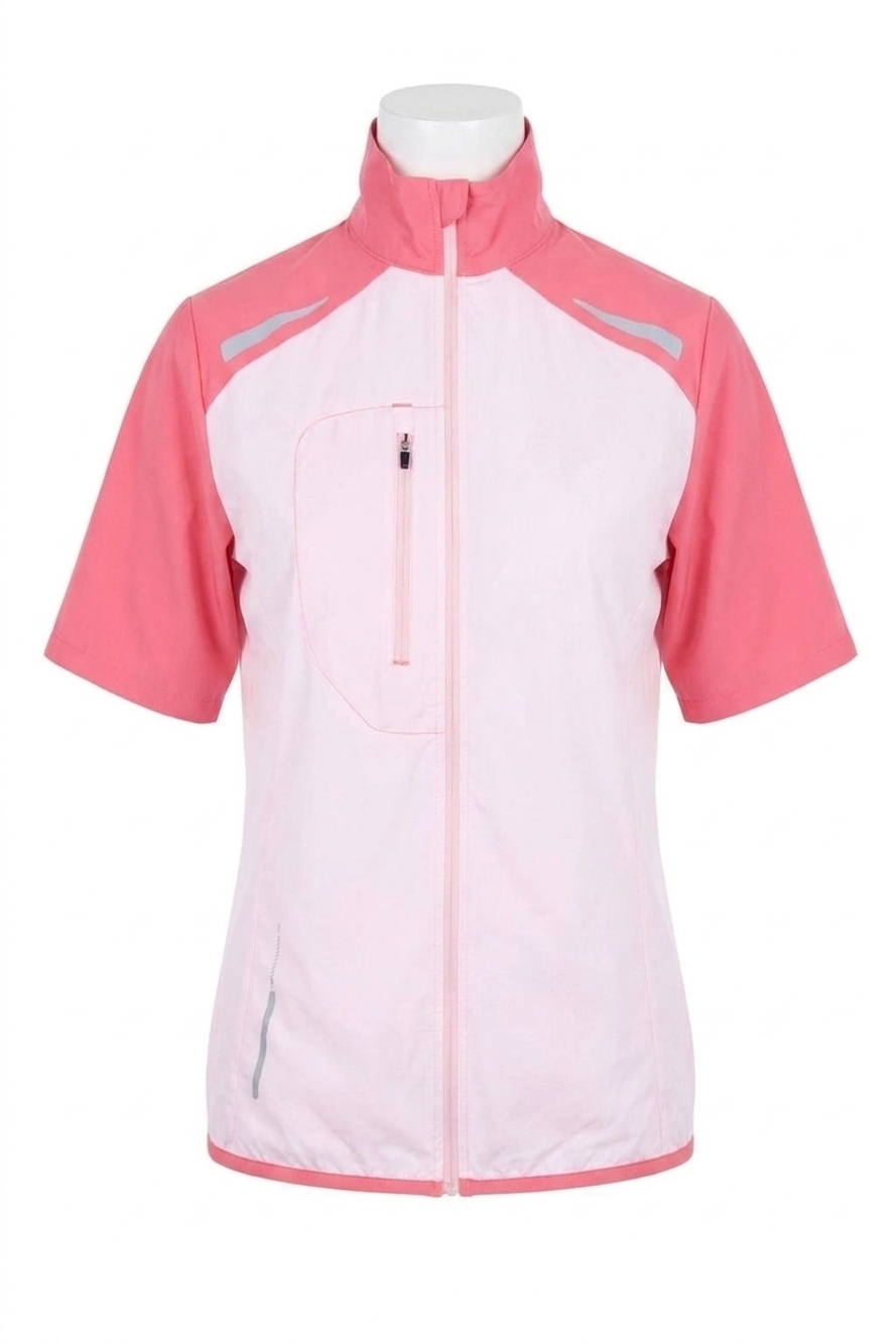 NEW ABACUS SPORTSWEAR US lanark stretch wind golf shirt (5oz) in light pink